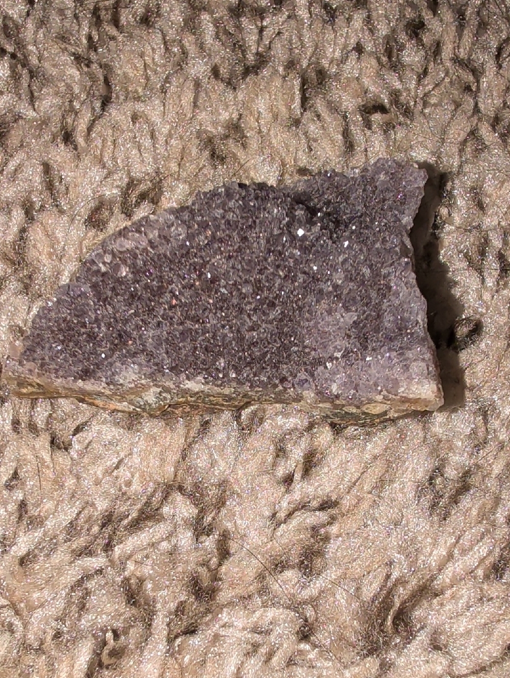 Natural Amethyst Crystal Geode - Purple